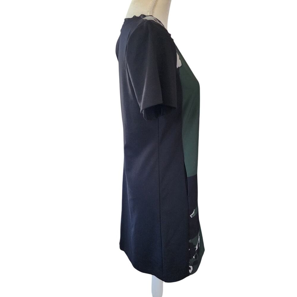 Simply Vera Vera Wang Short Sleeve Floral Color Block Dress Size Medium - Picture 4 of 9
